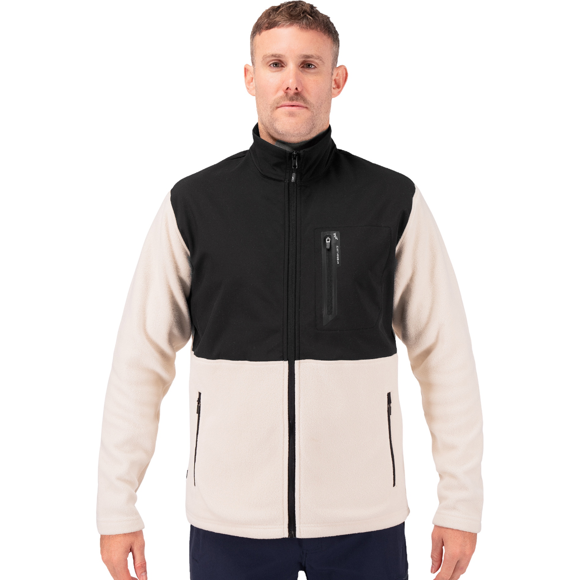 Zhik Heren Hybrid Fleece Jacket JKT-0035-M-CHK - Chalk